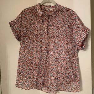 floral button down blouse 🌸